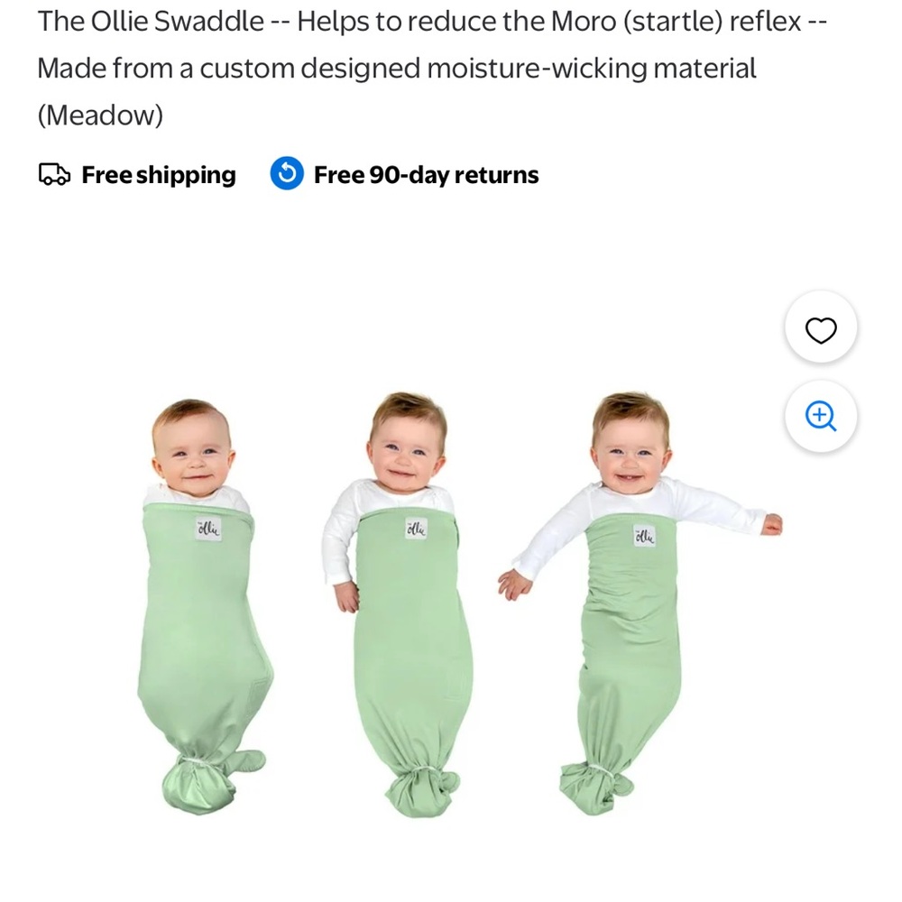 The Ollie Swaddle  - Meadow Green NEW